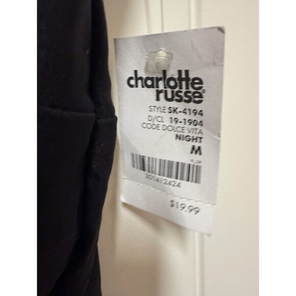 NWT Charlotte Russe Black Pencil skirt  Size Medium - Picture 3 of 3